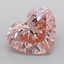 2.98 Ct. Fancy Vivid  Pink Heart Lab Grown Diamond
