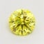 1.60 Ct. Fancy Vivid  Yellow Round Lab Grown Diamond