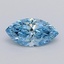 1.08 Ct. Fancy Vivid  Blue Marquise Lab Grown Diamond