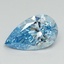 2.03 Ct. Fancy Vivid Blue Pear Lab Grown Diamond