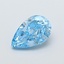 1.05 Ct. Fancy Vivid Blue Pear Lab Grown Diamond