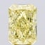 6.83 Ct. Fancy Vivid Yellow Radiant Lab Grown Diamond