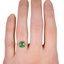 The Carmea Ring, smallzoomed in top view on a hand