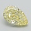 1.15 Ct. Fancy Intense Yellow Pear Lab Grown Diamond