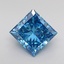 1.40 Ct. Fancy Vivid Blue Princess Lab Grown Diamond