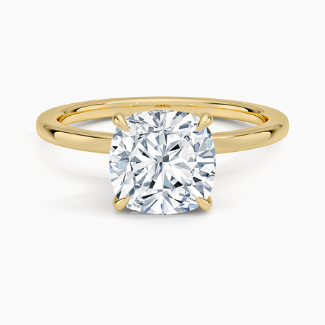 Pavé Wrap Hidden Halo Diamond Engagement Ring - Secret Halo