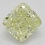 10.10 Ct. Fancy Light Yellow Cushion Diamond