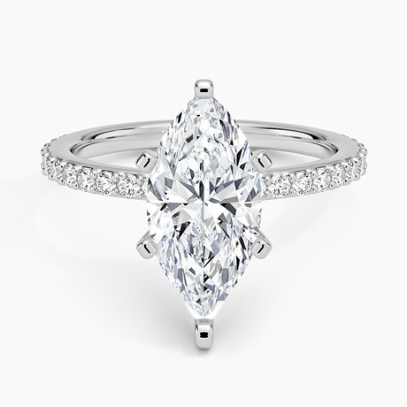 Luxe Petite Shared Prong Diamond Ring