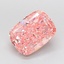 2.70 Ct. Fancy Vivid Pink Cushion Lab Grown Diamond
