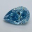 2.50 Ct. Fancy Vivid Blue Pear Lab Grown Diamond