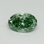 1.25 Ct. Fancy Vivid Green Oval Lab Grown Diamond