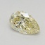 0.58 Ct. Fancy Light Yellow Pear Lab Grown Diamond