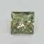 1.64 Ct. Fancy Vivid Green Princess Lab Grown Diamond