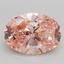 2.59 Ct. Fancy Intense Pink Oval Lab Grown Diamond
