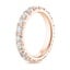 14K Rose Gold French Pavé Eternity Diamond Ring (2 ct. tw.), smallside view
