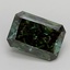 4.08 Ct. Fancy Deep  Green Radiant Lab Grown Diamond