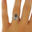 The Ashleigh Ring, smalltop view on a hand