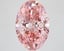 5.09 Ct. Fancy Vivid Pink Oval Lab Grown Diamond