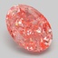 7.92 Ct. Fancy Vivid Pink Oval Lab Grown Diamond