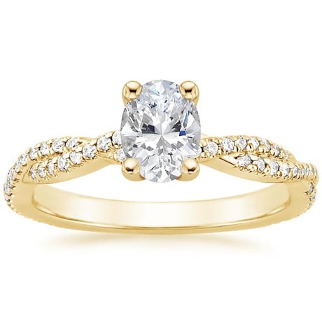 18K Yellow Gold Petite Luxe Twisted Vine Bridal Set (1/2 ct. tw.)