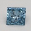 1.01 Ct. Fancy Intense Blue Princess Lab Grown Diamond