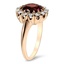 The Auden Ring, smalltop view on a hand