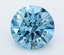 3.0 Ct. Fancy Vivid  Blue Round Lab Grown Diamond