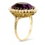 The Corrina Ring, smalltop view on a hand