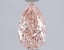 1.55 Ct. Fancy Intense  Pink Pear Lab Grown Diamond