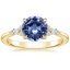 18K Yellow Gold Nadia Diamond Ring, smalltop view