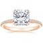 18K Rose Gold Simply Tacori Luxe Drape Diamond Ring, smalltop view
