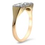 The Charaka Ring, smalltop view on a hand