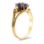The Melia Ring, smalltop view on a hand