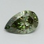 1.06 Ct. Fancy Vivid Green Pear Lab Grown Diamond