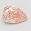 6.07 Ct. Fancy Vivid Pink Pear Lab Grown Diamond