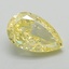 1.16 Ct. Fancy Intense Yellow Pear Lab Grown Diamond