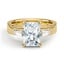 Custom 4mm Band and Tapered Baguette Lab Diamond Ring