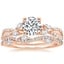 14K Rose Gold Luxe Willow Diamond Ring (1/4 ct. tw.) with Luxe Winding Willow Diamond Ring (1/4 ct. tw.)