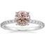 Platinum Petite Shared Prong Three-Quarter Coverage Diamond Ring (1/3 ct. tw.), smalltop view
