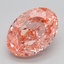 2.75 Ct. Fancy Vivid Pink Oval Lab Grown Diamond