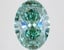 3.64 Ct. Fancy Vivid  Green Oval Lab Grown Diamond