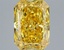 3.09 Ct. Fancy Vivid  Yellow Radiant Lab Grown Diamond