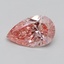 1.72 Ct. Fancy Vivid Pink Pear Lab Grown Diamond