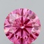 1.73 Ct. Fancy Vivid Pink Round Lab Grown Diamond