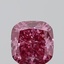 1.74 Ct. Fancy Vivid Pink Cushion Lab Grown Diamond