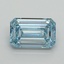 1.03 Ct. Fancy Intense Blue Emerald Lab Grown Diamond