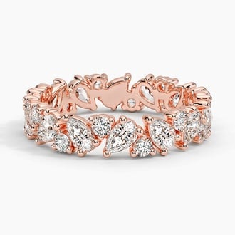 Grand Olivetta Eternity Diamond Ring in 14K Rose Gold