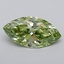 7.02 Ct. Fancy Vivid  Green Marquise Lab Grown Diamond