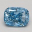 1.56 Ct. Fancy Vivid Blue Cushion Lab Grown Diamond