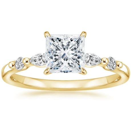 18K Yellow Gold Petite Versailles Diamond Bridal Set (3/8 ct. tw.)